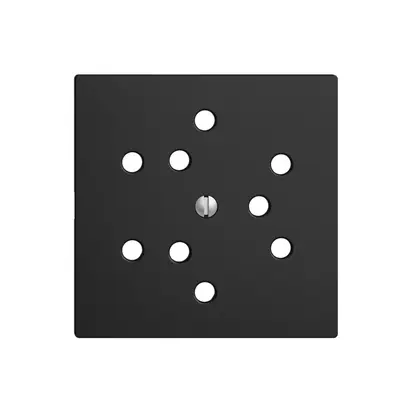 Plaque frontale 3×T12 EDIZIOdue noir 