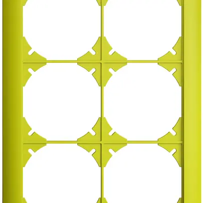 Telaio di copertura EDIZIOdue 2×3 lemon 