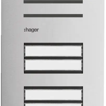 Postazione audio esterna Hager elcom.one 2-fili per 6appartamenti ac-pr 