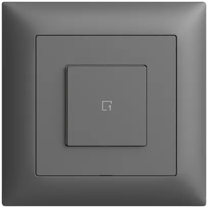 Pulsante scena INC 1 scena/1T Edue Wiser grigio scuro 