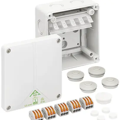 Boîte dérivation AP Abox-i SL 2.5², PC, 110×110×67mm, IP65 