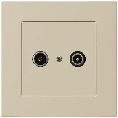 Prise de passage ENC kallysto.pro R/TV 14dB beige 