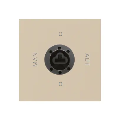 Inserto interruttore a chiave 0-Man-0-Aut. beige kallysto 2/1P per serratura 