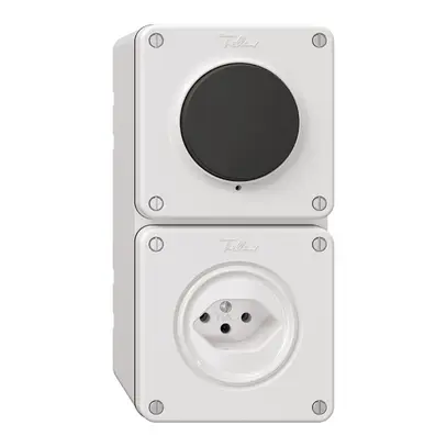 Combinazione NAPU NEVO, 2×1, 1×Sch 3/1 L / 1×tipo 13, bianco 