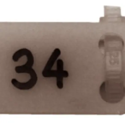 Bezeichnungsschild markierbar 19×22.6mm weiss 