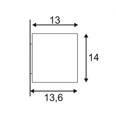 Lampada a muro SLV BIG THEO WALL OUT, GU10 75W IP44 antracite 