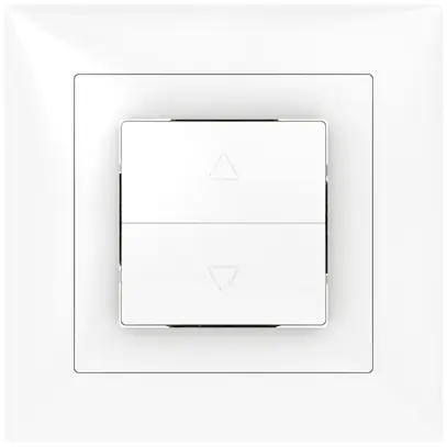 Poussoir pour stores ENC SIDUS B blanc brillant 1 canal 