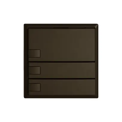 Pulsante KNX RGB EDIZIO.liv SNAPFIX® sensore temp.s.LED 3× com.1T ma 