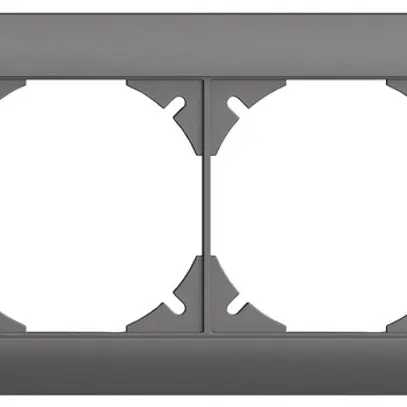 En-tête ENC EDIZIOdue SNAPFIX® 1×4 horizontal 257×77mm gris foncé 