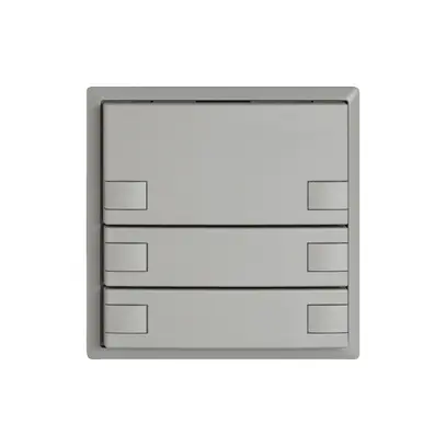 Pulsante universale EDIZIO.liv UNI SNAPFIX® s.LED 6× com.1T grc 