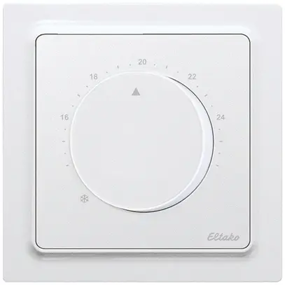 Thermostat d'ambiance RF AP Eltako FTR55EHB, EnOcean, à piles, blanc brillant 