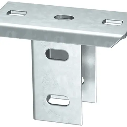 Plaque de tête Bettermann pour tige US 5, tourné à 90°, acier, FT 