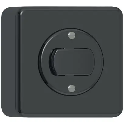 Interruttore/pulsante lum.AP CLASSIC 3/2L nero 