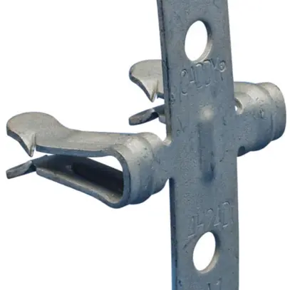 Clip per flangia Caddy 2 buco Ø5mm flangia 3…6mm, acciaio armonico ARMOUR 