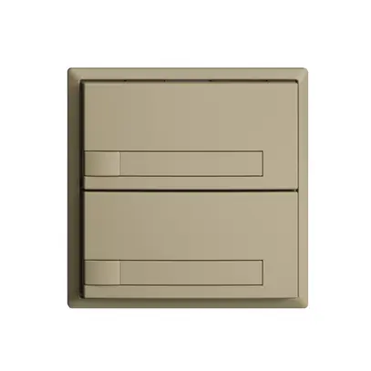 Pulsante KNX RGB EDUE, 250mW, s.LED, c.inserto carta, 2×pulsante, 1×tasto, sa 