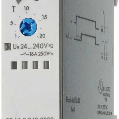 Relais temporisé 1C 16A 12…240VAC 