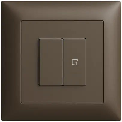 Station secondaire ENC 1K/2T pour interrupteur scène Edue Wiser coffee 