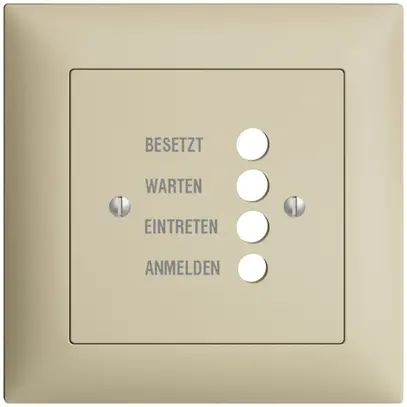 UP-Frontset EDIZIOdue vanille 88×88mm für Türstation 1334.D 