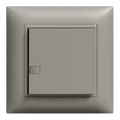 Poussoir ENC ZEP imp/minuterie 1c/1t station centr. EDIZIOdue gris foncé 