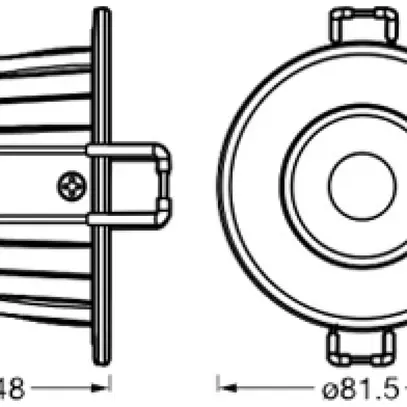 Spot LED INC LEDVANCE SPOT COMBO FIX 5.5W 600lm 927/930/940 IP65 Ø81.5mm blanc 