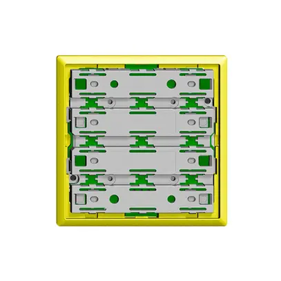 Unité fonctionnelle KNX RGB, capteur température 1…4× EDIZIOdue lemon avec LED 