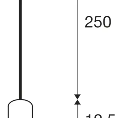 Lampada sospesa SLV ASTO TUBE GU10 1×10W diretto Ø70×125mm nero 