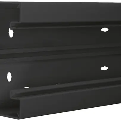 Canal d'allège Hager BR 65×130mm couvercle 80mm noir 