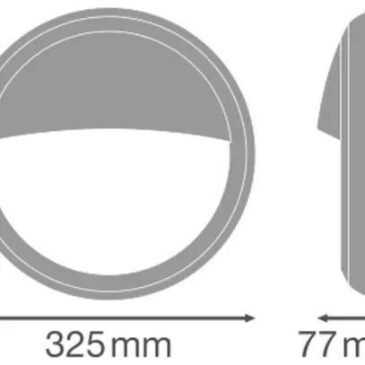 Copertura antiriflesso LEDVANCE BLKH CBO RD materiale sintetico bianco 