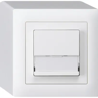 Tasto di suoneria AP A/1L kallysto bianco con porta-etichetta 37×15mm 