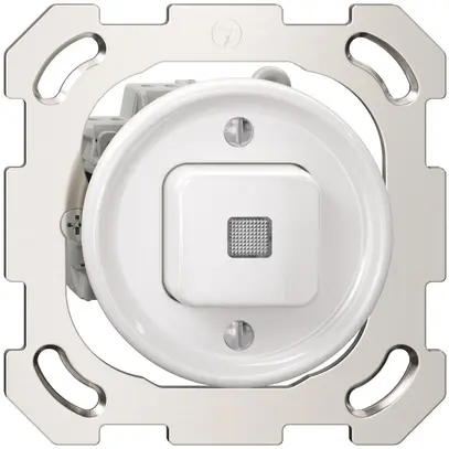 Contatto a pulsante suoneria INC Sdue, 16A 230 VAC, 77×77mm, morsetti a innes.bi 