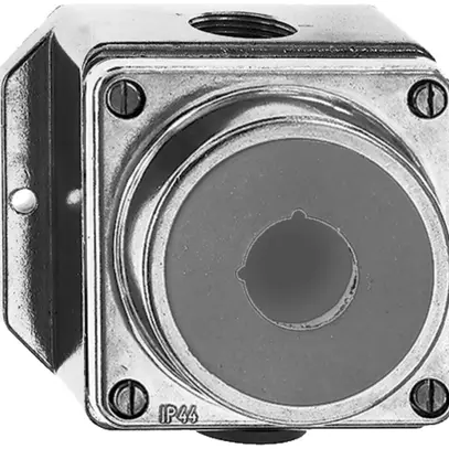 AP-Leergehäuse nass Al gelb mit Bohrung 22.5mm 
