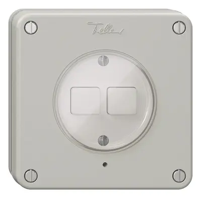 Interrupteur ENC 2K/2T NEVO Wiser gris clair 