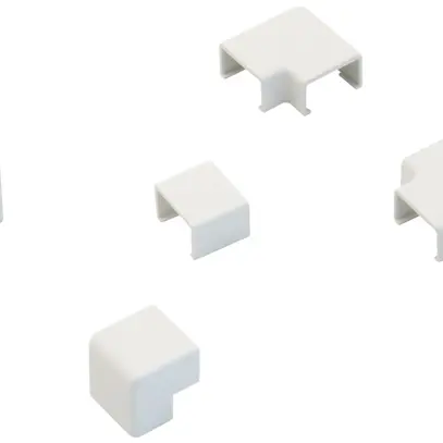 Kit di raccordo Plasfix 16×10 bianco canale mini (blister 7 pezzi) 