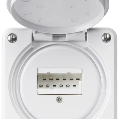 UP-Anschlussdose robusto IP55 weiss 2×TT83 für Kombination 