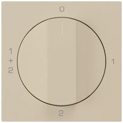 Inserto per interruttore rotativo kallysto 1/1L beige con manopola 