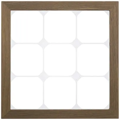 Telaio di cop. KAL.art 3×3 214×214mm noce 