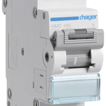 Disjoncteur Hager MCB 1P 400V type C 80A Icn 15kA 1.5UM 