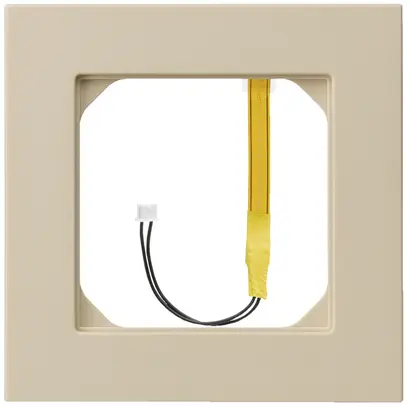 Cadre de recouvrement kallysto.pro 1×1 beige pour éclairage jaune 