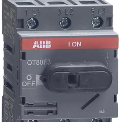 Interrupteur de charge ABB 80A/400V 3L, AC22A gris clair 
