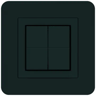 Pulsante senza fili Friends of Hue KTR, 4×, 94×94mm, adesivo, nero 