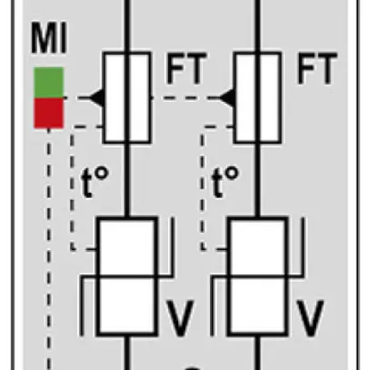 Scaricatore di sovratensione Citel DAC40CS-20-275, tipo 2, 2 poli 