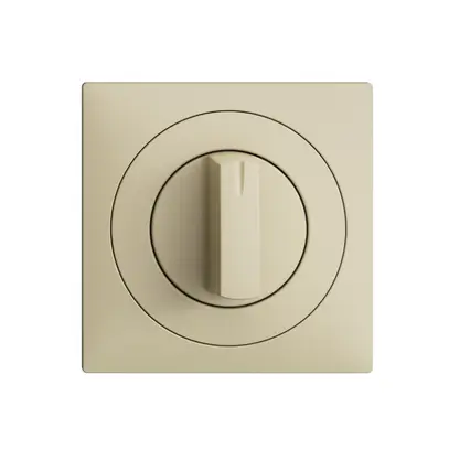 Kit frontal EDIZIOdue vanille 60×60mm pour interrupteur rotatif 