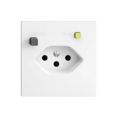 Presa INC EDIZIOdue T13 FI 30mA F, bianco 