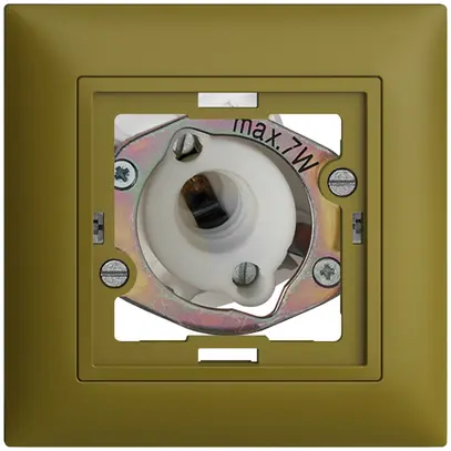Lampada spia INC EDIZIOdue olive 5W senza calotta piatta 
