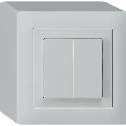 Interruttore AP kallysto 1/3+3/1L grigio chiaro 