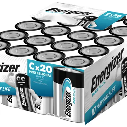 Batterie Alkali Energizer Max Plus C LR14 1.5V, Box à 20 Stück 