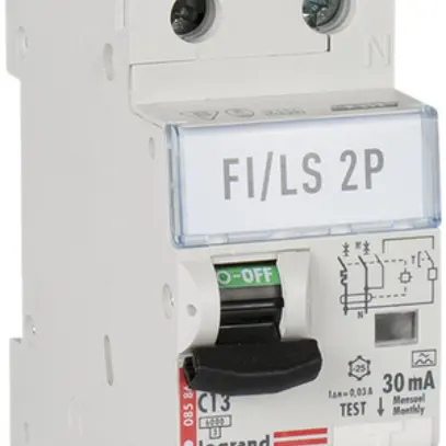 Disgiuntore differenziale Legrand C 2L 13A 6000A 30mA tipo A 