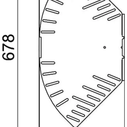 Bogen BET RB W verstellbar 60×300mm Edelstahl A4 blank 