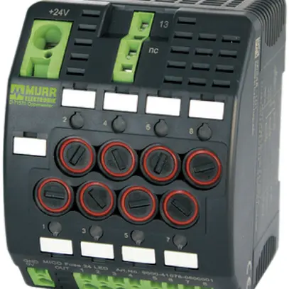 Modulo porta fusibile MICO 24V 8 canali 5×20mm 