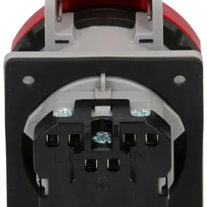 Presa INS MAX HAURI 1× norma svizzera tipo 25 16A 400V 50×66×64mm IP55 rosso 
